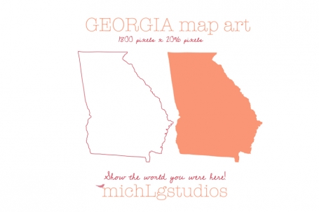 Georgia Map Art