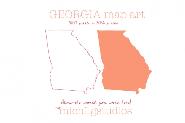 Download Georgia Map Art 