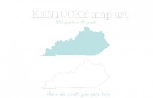 Kentucky Map Art
