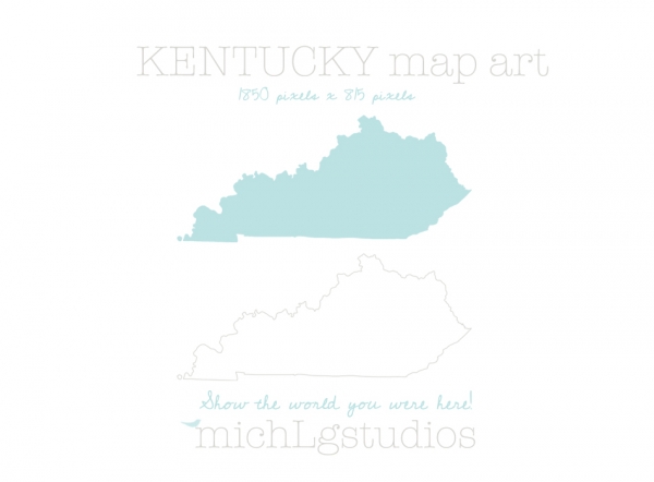 Download Kentucky Map Art 