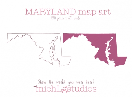 Maryland Map Art
