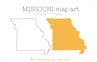 Missouri Map Art