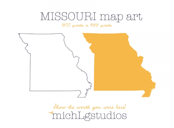 Download Missouri Map Art 