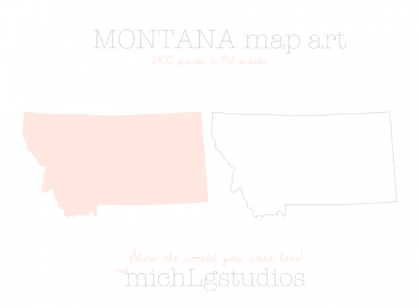 Download Montana Map Art 