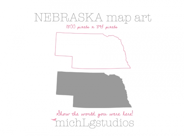 Download Nebraska Map Art 