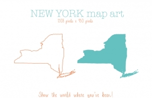 New York Map Art