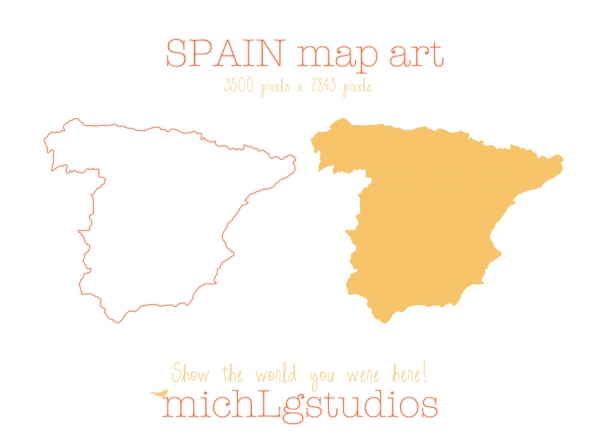 Download Spain Map Art 