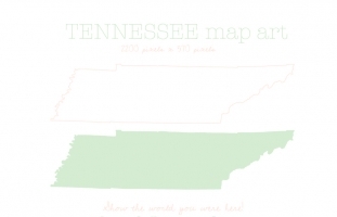 Tennessee Map Art
