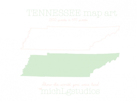 Tennessee Map Art