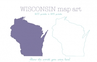 Wisconsin Map Art