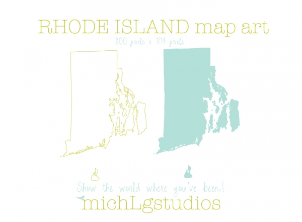 Download Rhode Island Map Art 