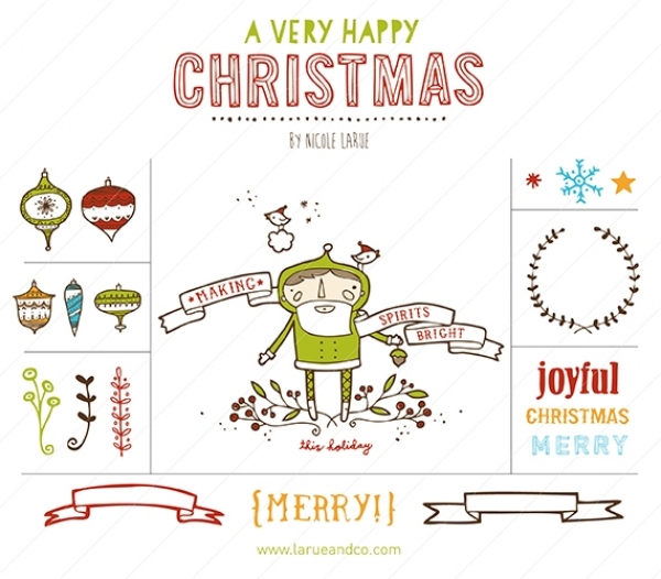 Download Happy Christmas (Clipart) 