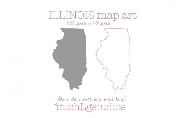 Download Illinois Map Art 