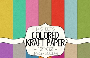 Colored Kraft Paper Texture -