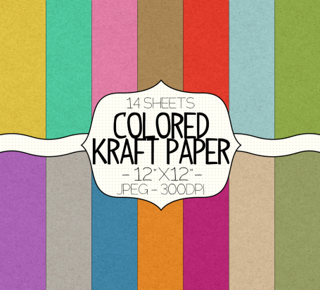 Colored Kraft Paper Texture -