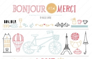 Bonjour (Clipart)