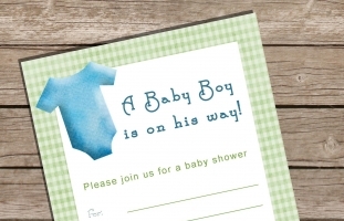 Fillable Baby Shower Invitation -