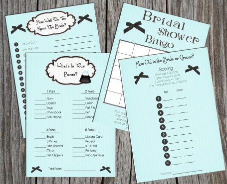 Download Bridal Shower Game set