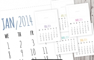 2014 calendar template,