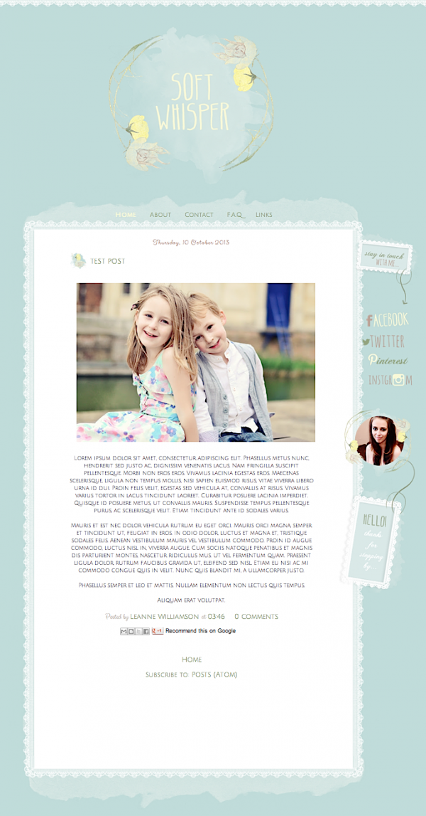 Download Blogger Template inc. Blog Elements and XML " 