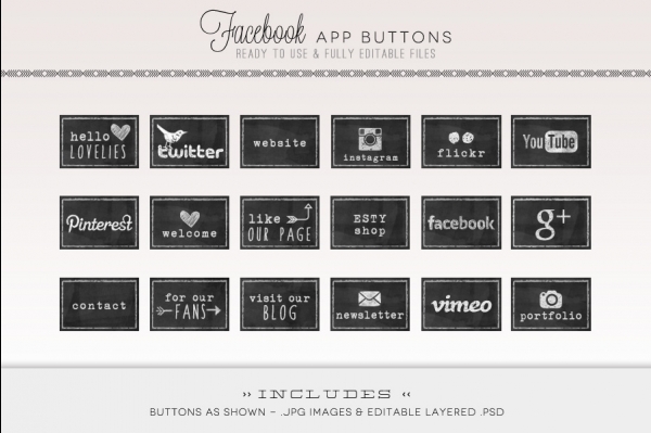 Download 18 Facebook Timeline Chalk Board Tab Images - App  