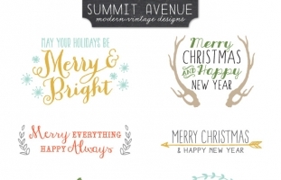 Holiday Overlays - Vector files,