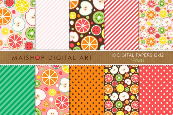 Download Digital Papers - Fruits 