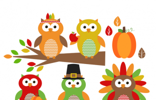 Thanksgiving Owls Commercial Use