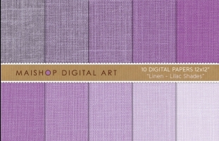 Digital Paper - Linen - Lilac