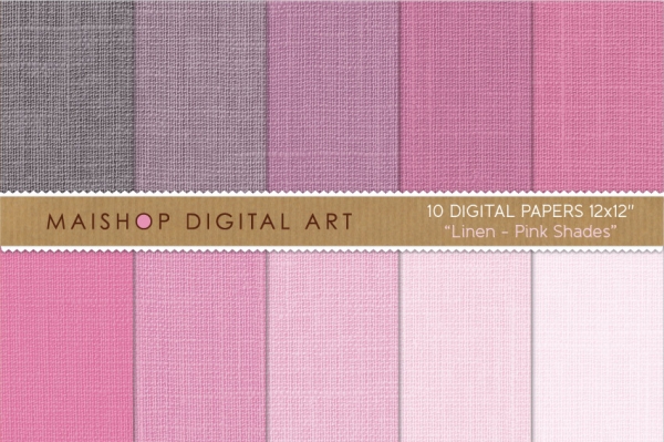 Download Digital Papers - Linen - Pink Shades 