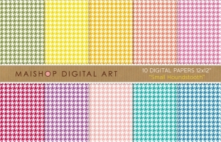 Digital Papers - Small Houndstooth