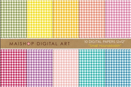 Digital Papers - Small Houndstooth