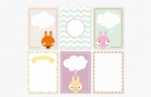 Journal Cards - Bunny Day