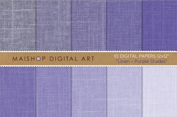 Download Digital Papers - Linen - Purple Shades 