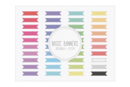 Basic Banners - Grosgrain Stitch