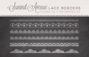 Hand Drawn Lace Borders