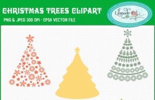 Christmas Trees Clip Art and