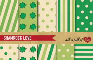 Valentines Scrapbooking PAPER KIT