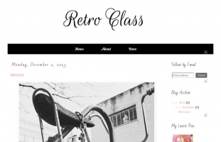 Retro Class - Premade Blogger