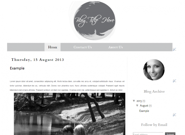 Download Black and White V1 - Premade Blogger Template 