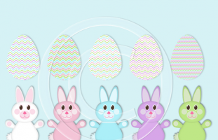 Easter Bunny Commercial Use Clipart