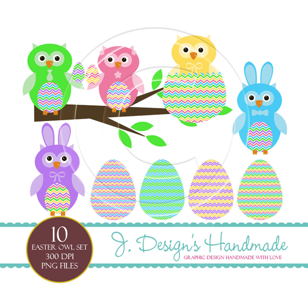 Download Easter Owls Commercial Use Clipart 