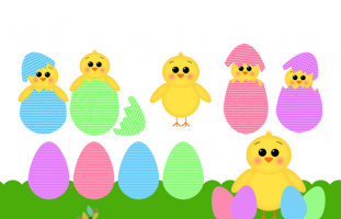 Easter Chicks And Eggs Commercial