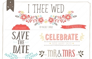 I Thee Wed (Clipart)