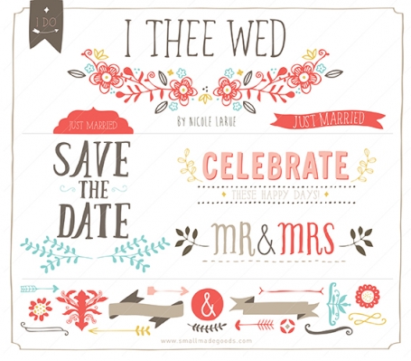 I Thee Wed (Clipart)