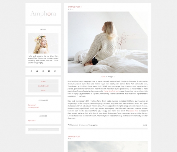 Download Amphora Wordpress Theme 