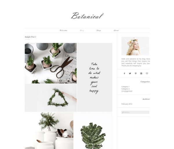 Download Botanical Wordpress Theme 