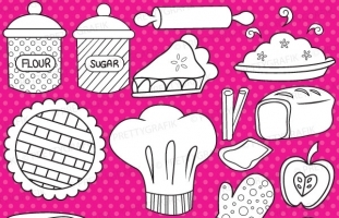 Baking Digital Stamp Commercial