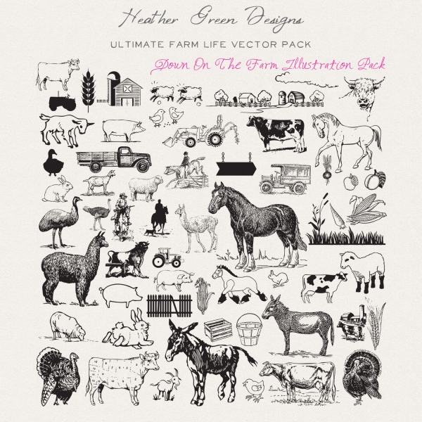 Download On The Farm Vector Pack 