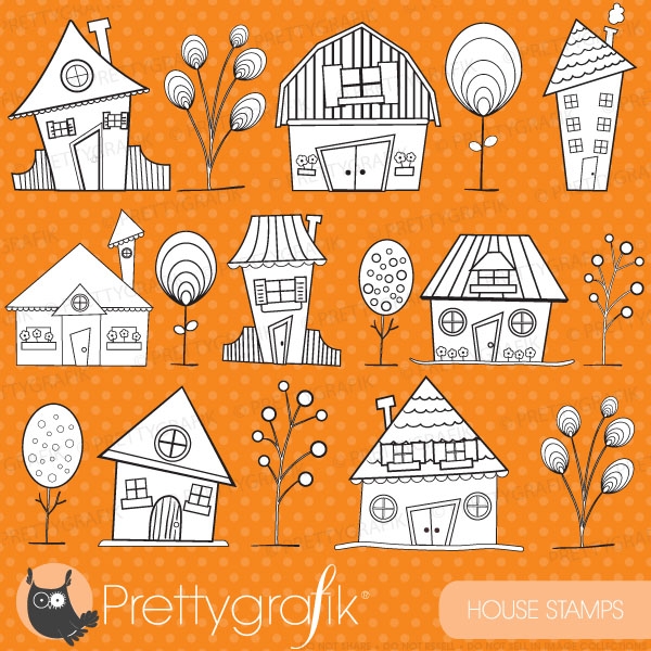 Download house neighbourhood digital stamp commercial use,  